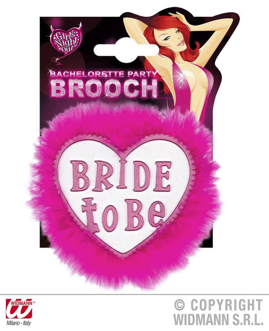 Spilla BRIDE TO BE bianca - tuttocostumi.it
