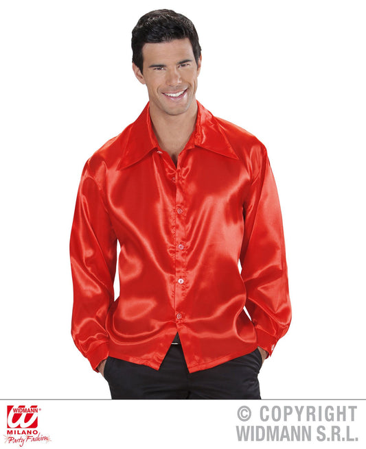 Camicia DISCO ANNI 70 rossa di Widmann - tuttocostumi.it