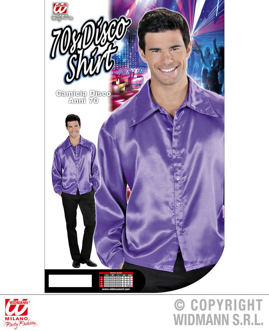 Camicia DISCO ANNI 70 viola di Widmann - tuttocostumi.it