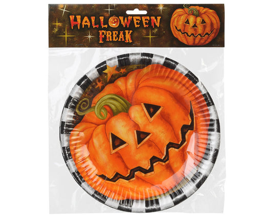 Piatti carta decorazione ZUCCA 22 cm di Atosa - tuttocostumi.it
