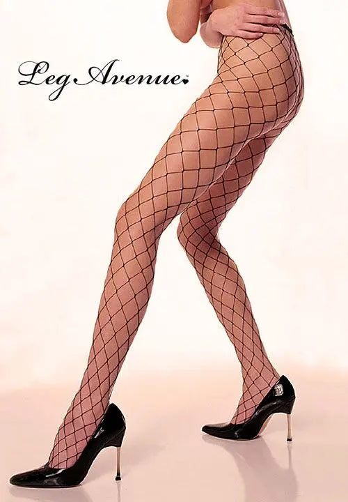 Collant a rete maglia extra larga di Leg Avenue - tuttocostumi.it
