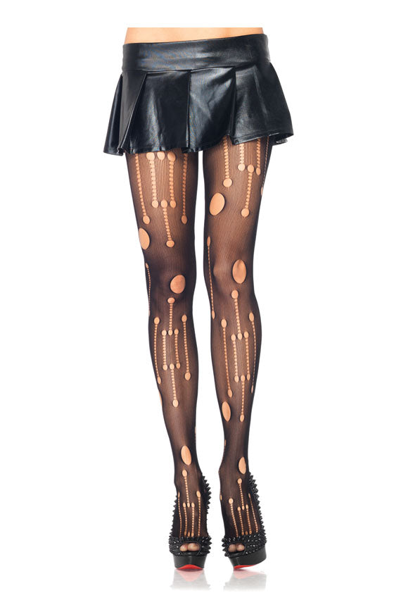 Collant micro rete Punk Rock di Leg Avenue - tuttocostumi.it