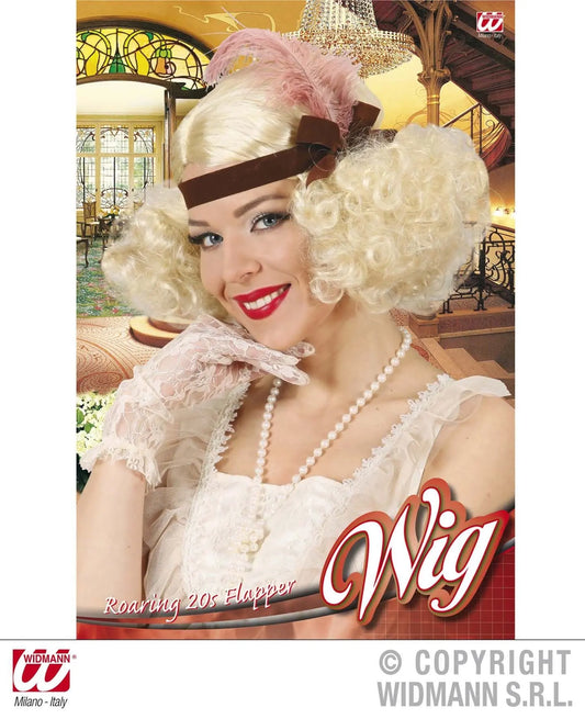 Parrucca CHARLESTON ANNI RUGGENTI PLATINO - tuttocostumi.it