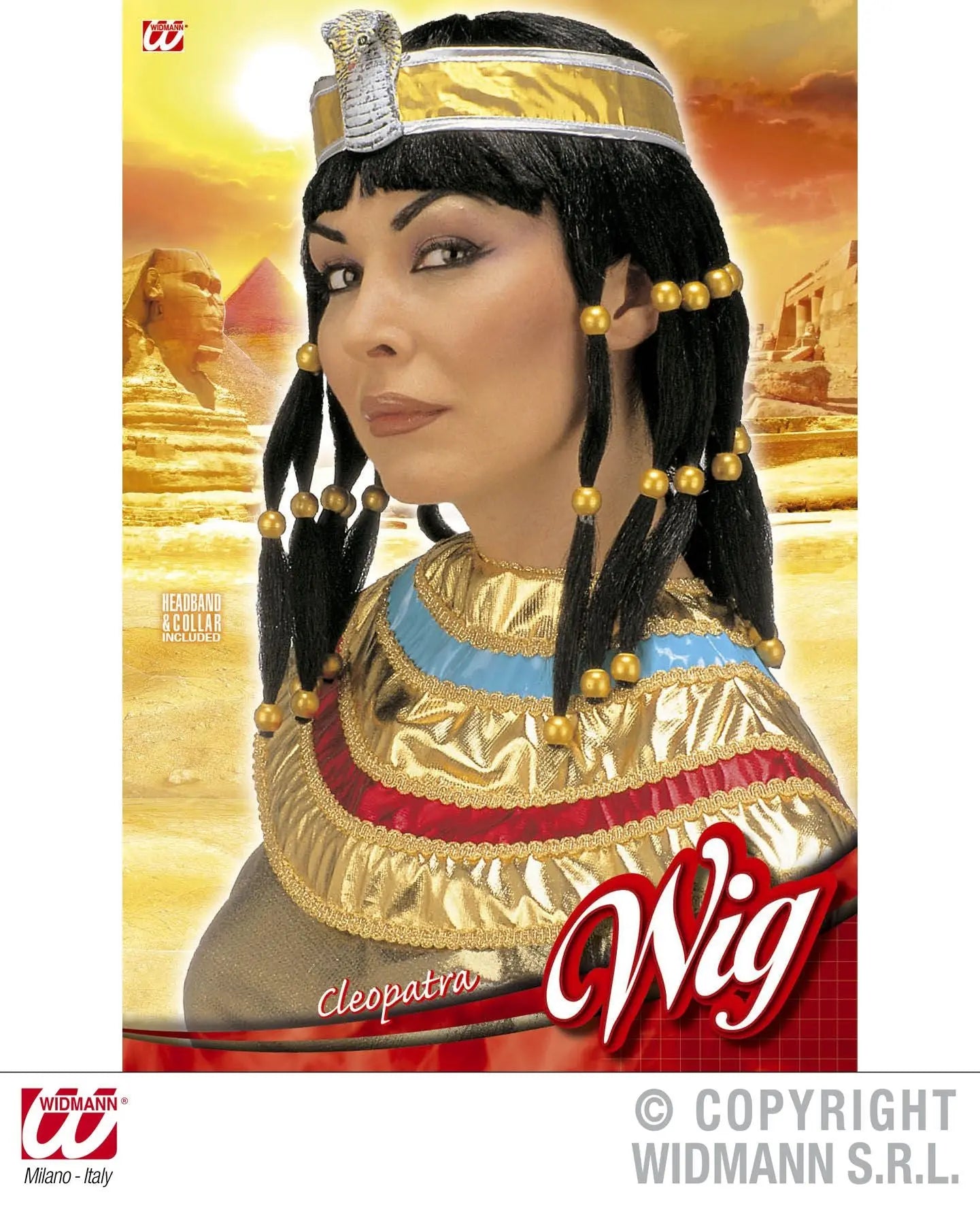 Set CLEOPATRA con parrucca, collare e fascia - tuttocostumi.it