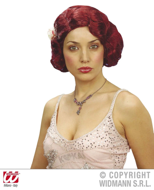 Parrucca ANNI 50 CON ROSA - tuttocostumi.it