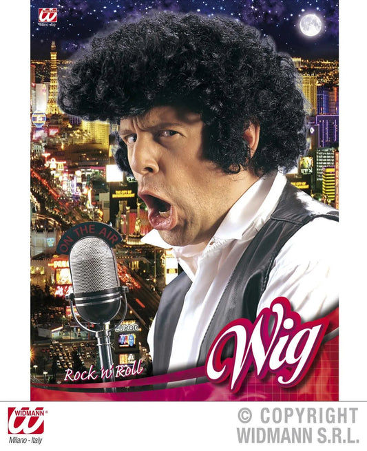 Parrucca ROCK'N'ROLL con maxi ciuffo - tuttocostumi.it