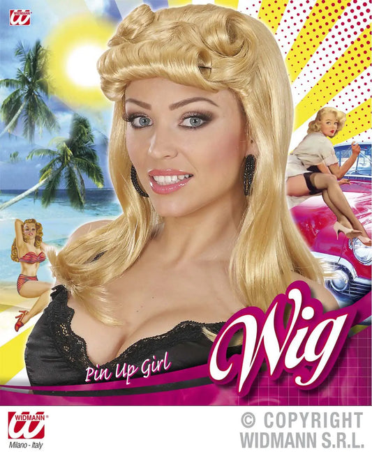 Parrucca RAGAZZA PIN UP BIONDA - tuttocostumi.it