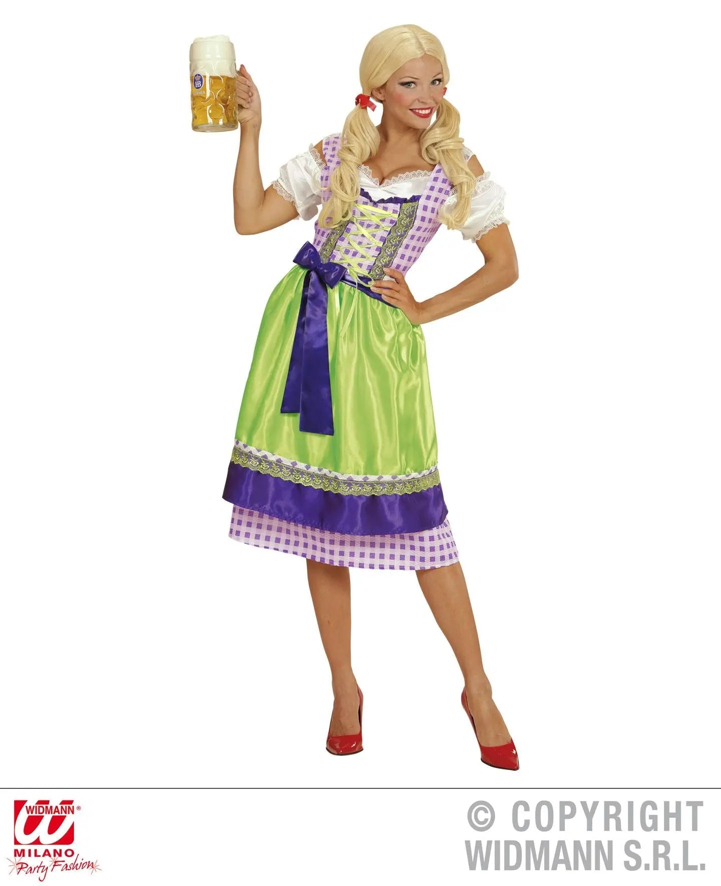 Costume DIRNDL viola-verde - tuttocostumi.it