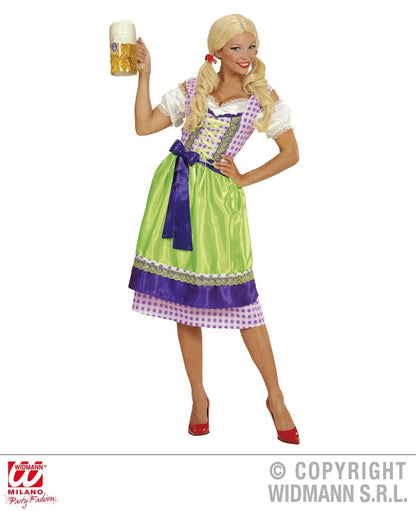 Costume DIRNDL viola-verde - tuttocostumi.it