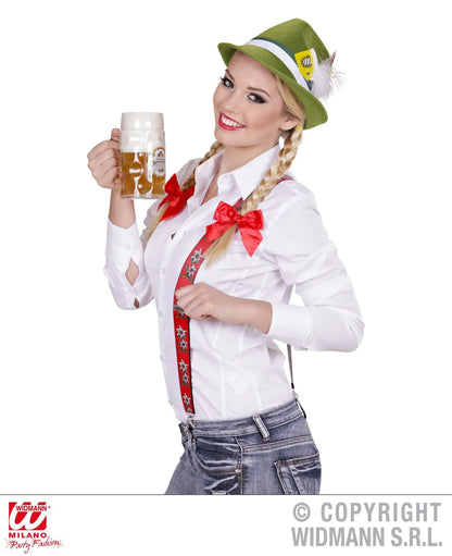 Fedora BAVARESE con deco piuma e boccale - tuttocostumi.it