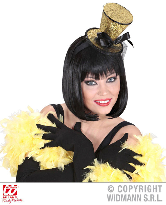 Cappellino glitter oro veletta di Widmann - tuttocostumi.it
