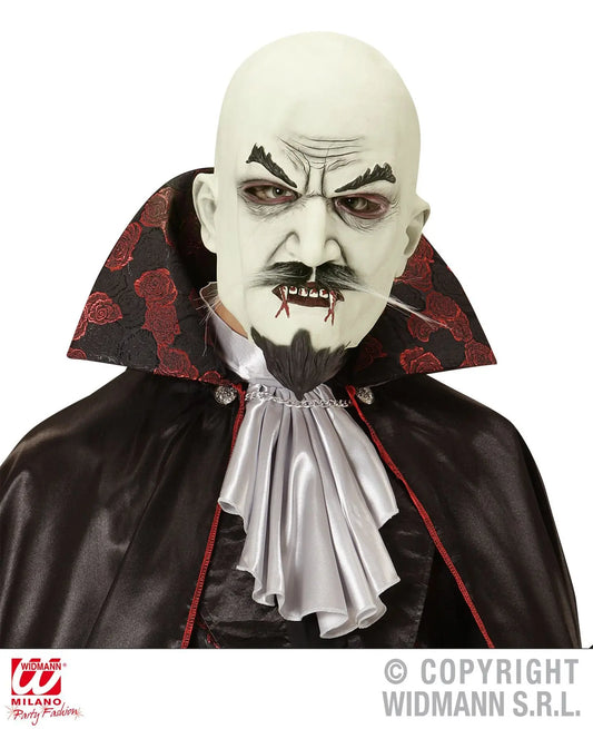 Maschera VAMPIRO con baffi e pizzetto - tuttocostumi.it
