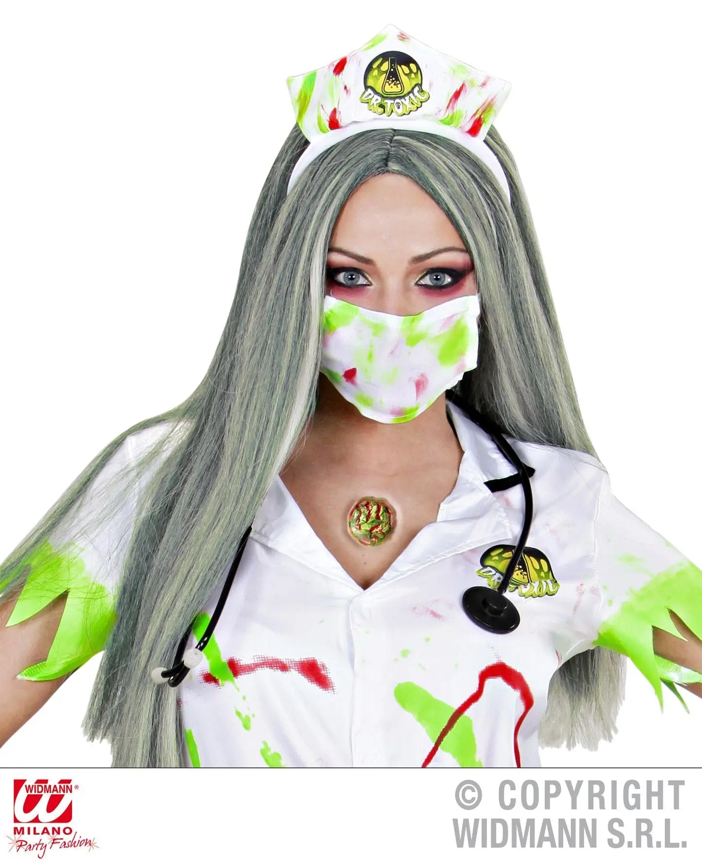 Abrasione tossica BIOHAZARD in qualità professionale con colla - tuttocostumi.it