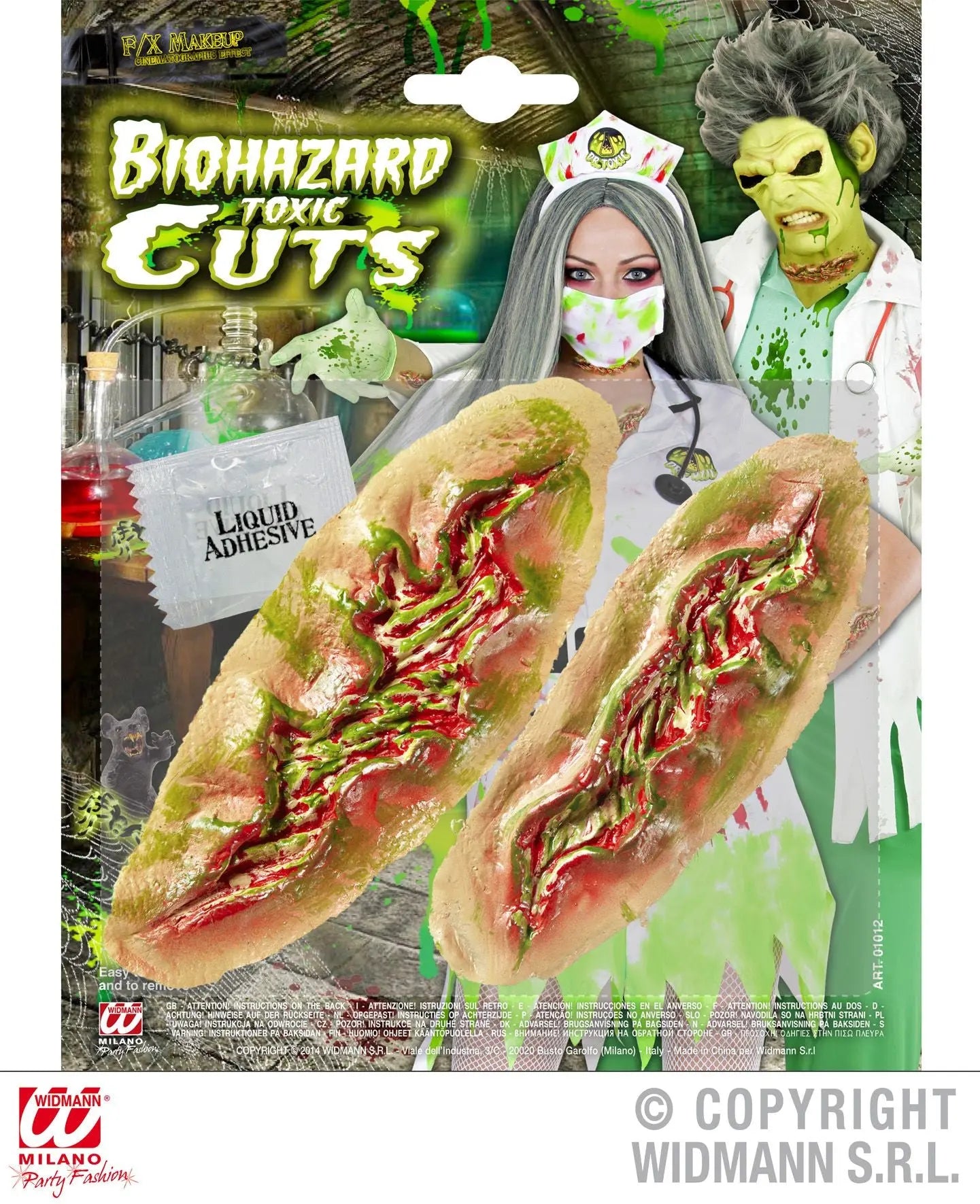 Set da 2 TAGLI TOSSICI BIOHAZARD - tuttocostumi.it