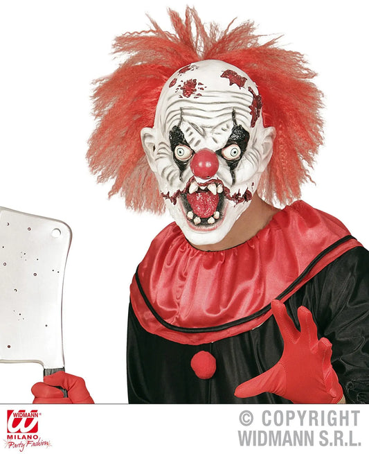 Maschera KILLER CLOWN con capelli - tuttocostumi.it