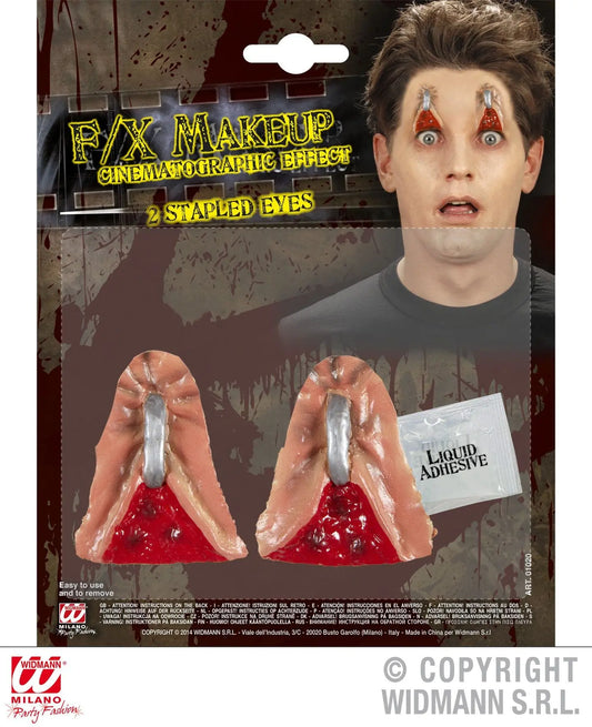 Set da 2 OCCHI PINZATI in qualità professionale con colla - tuttocostumi.it