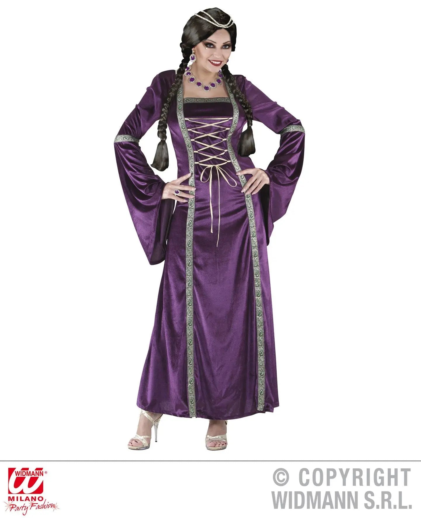 Costume PRINCIPESSA MEDIEVALE gotica - tuttocostumi.it