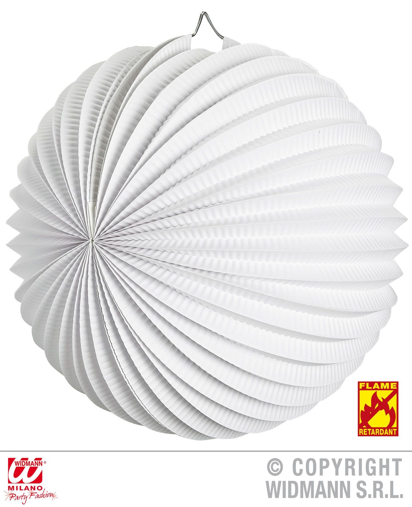 GLOBO BIANCO 25 cm - ignifugo di Widmann - tuttocostumi.it