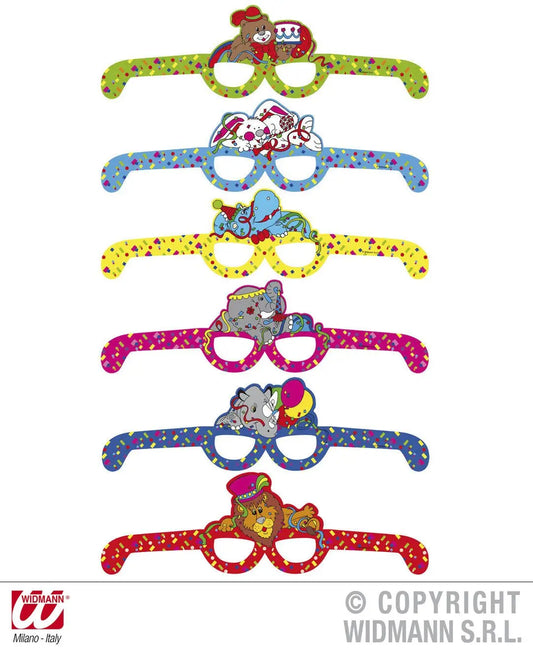 Occhiali ANIMALETTI set da 6 pezzi - tuttocostumi.it