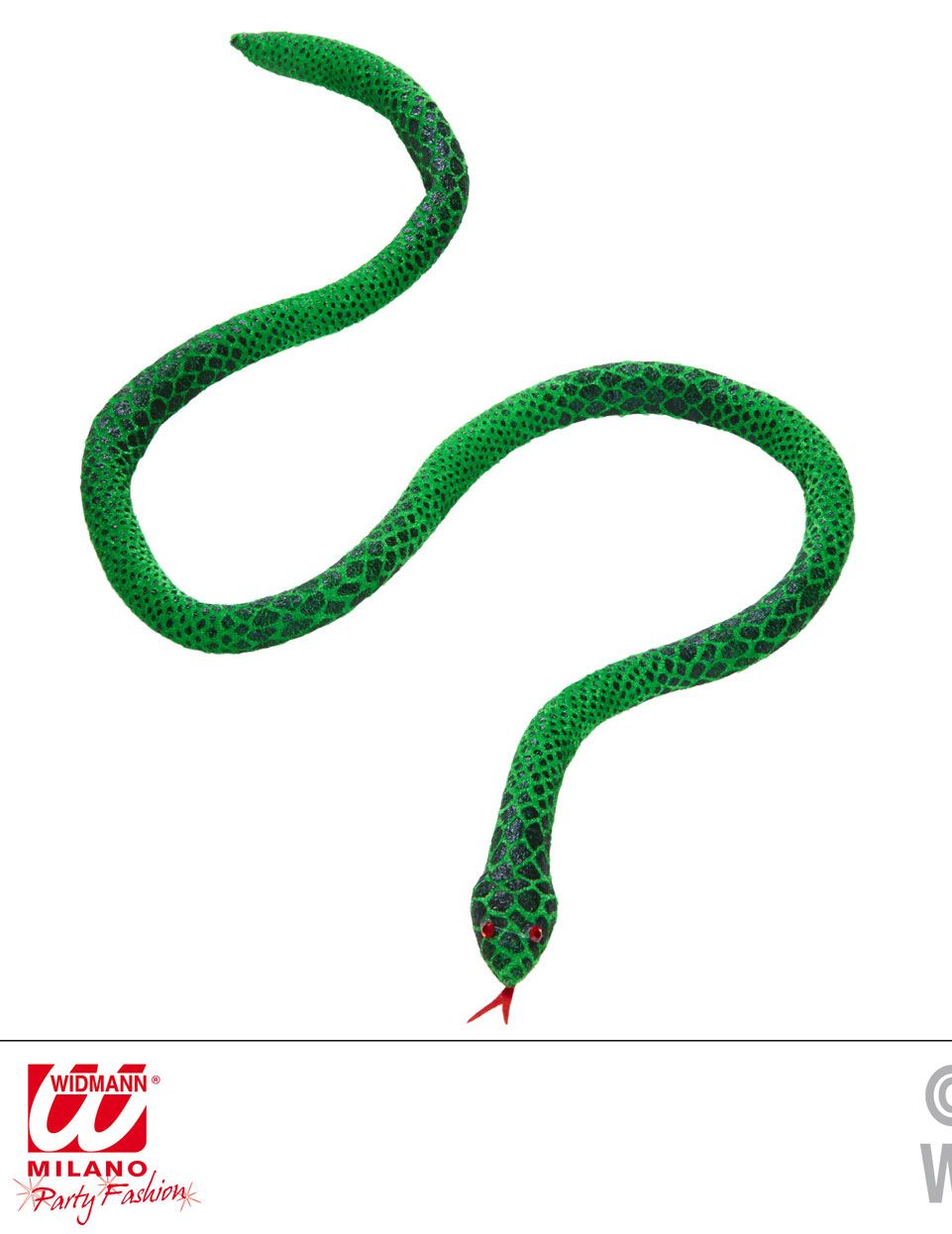 Serpente verde modellabile 100 cm di Widmann - tuttocostumi.it