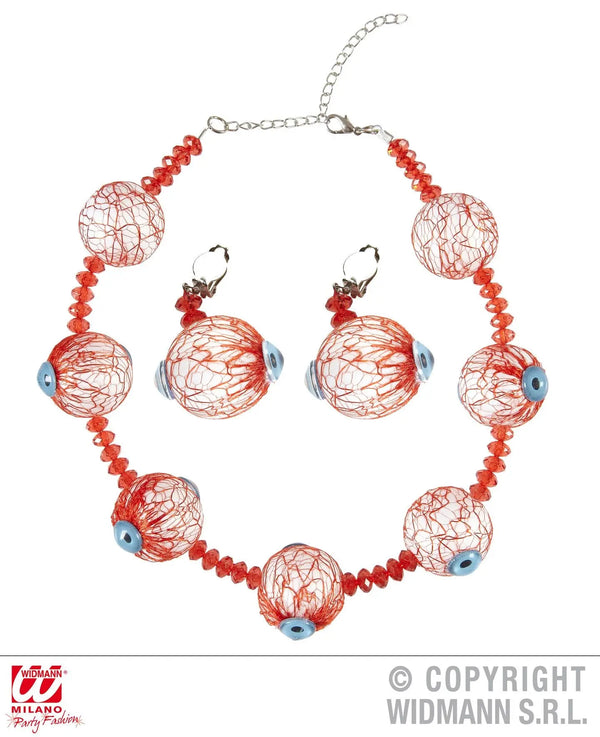 Collana e orecchini OCCHI - tuttocostumi.it