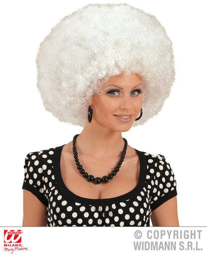 Parrucca JIMMY EXTRA RICCIA bianca - tuttocostumi.it