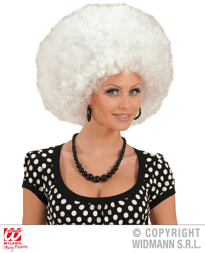 Parrucca JIMMY EXTRA RICCIA bianca - tuttocostumi.it