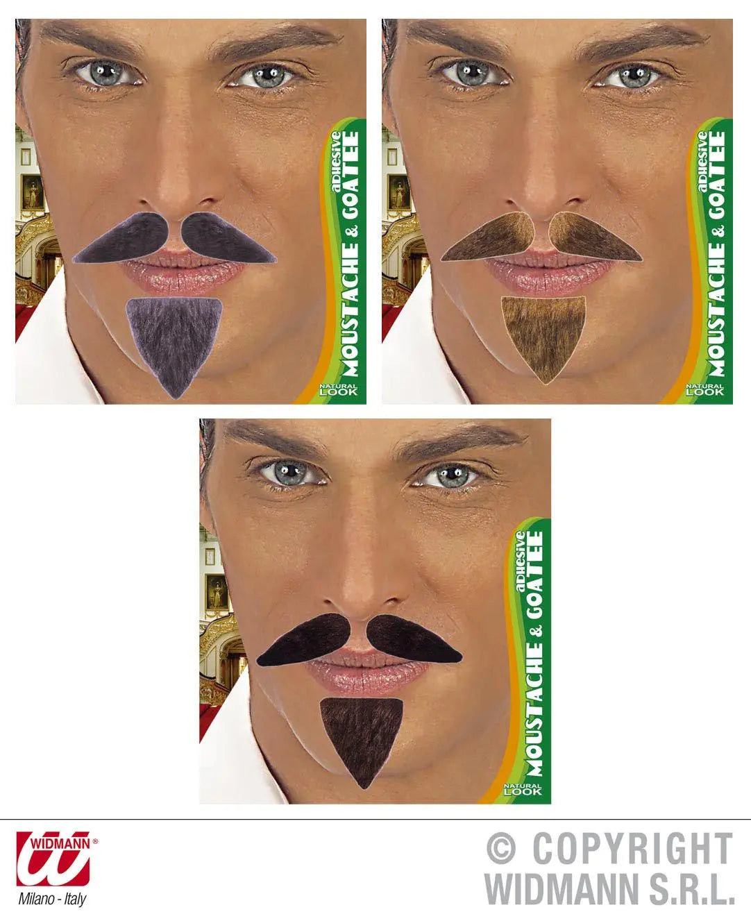 Baffi e pizzetto DIPLOMATICO adesivi - tuttocostumi.it