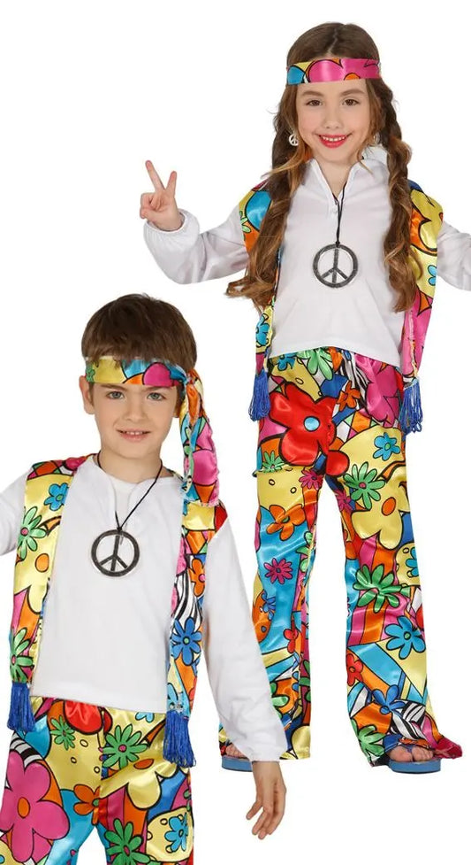 Costume HIPPIE PARTY unisex bambino - tuttocostumi.it