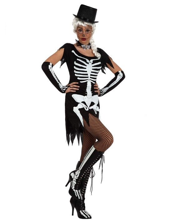 Costume MISS SKELETON CABARET di Atosa - tuttocostumi.it