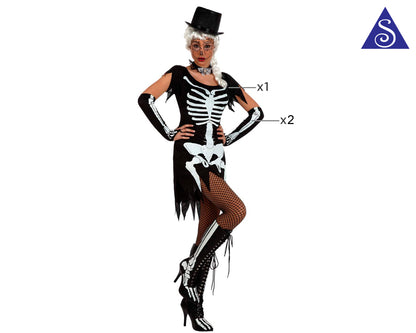 Costume MISS SKELETON CABARET di Atosa - tuttocostumi.it