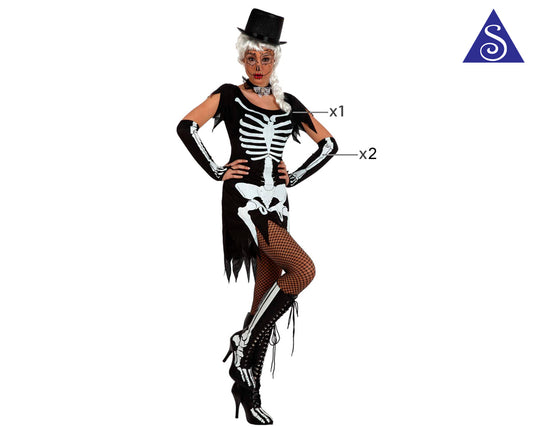 Costume MISS SKELETON CABARET di Atosa - tuttocostumi.it