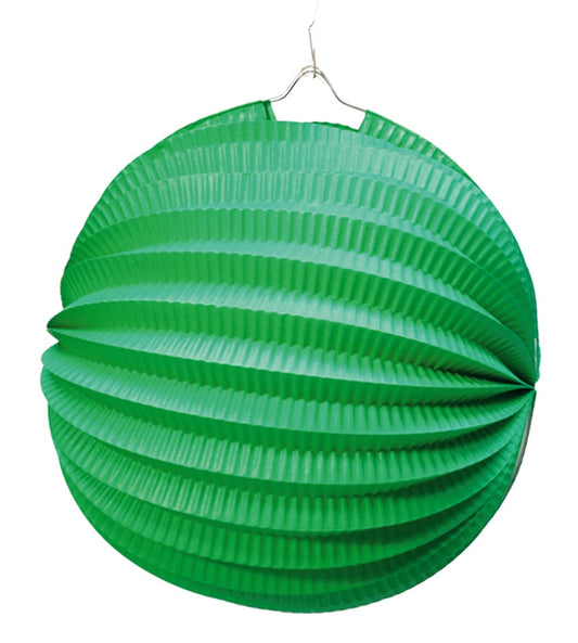 Globo carta verde cm 26 di Guirca - tuttocostumi.it