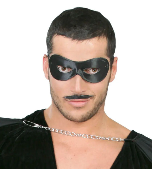 Maschera moschettiere nero - tuttocostumi.it