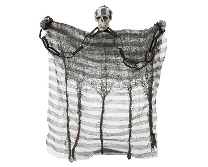 Scheletro CARCERATO da appendere 50 X 39 cm di Atosa - tuttocostumi.it