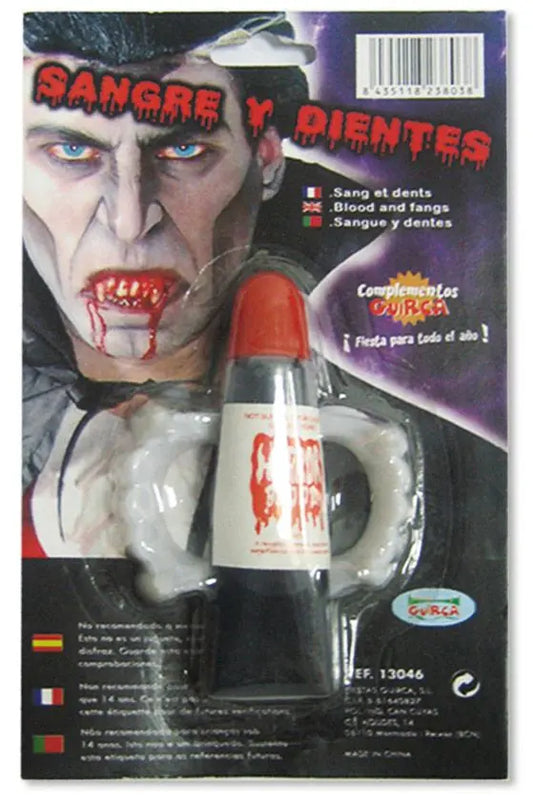 DENTIERA vampiro con SANGUE - tuttocostumi.it