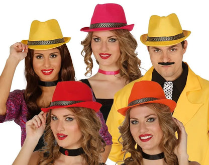 Cappello FEDORA colorato - tuttocostumi.it