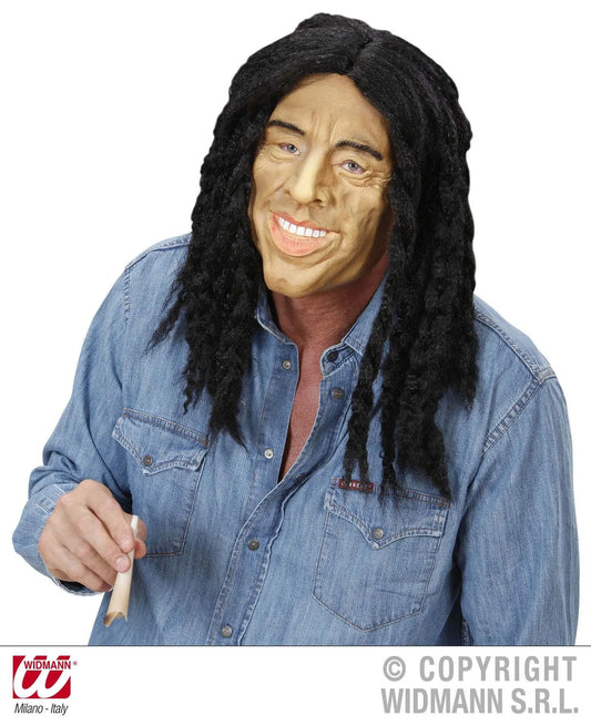 Maschera RE del  REGGAE con dreads - tuttocostumi.it