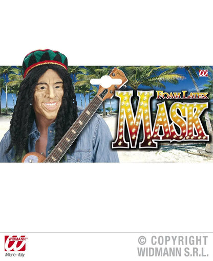 Maschera RE del  REGGAE con dreads - tuttocostumi.it