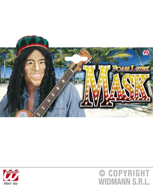 Maschera RE del  REGGAE con dreads - tuttocostumi.it