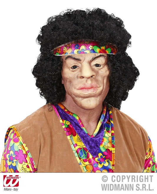 Maschera RE di WOODSTOCK con parrucca riccia - tuttocostumi.it
