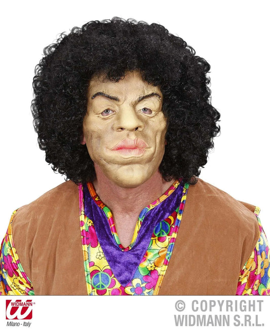 Maschera RE di WOODSTOCK con parrucca riccia - tuttocostumi.it