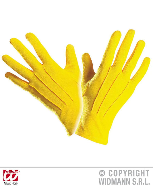 Guanti corti GIALLI - tuttocostumi.it