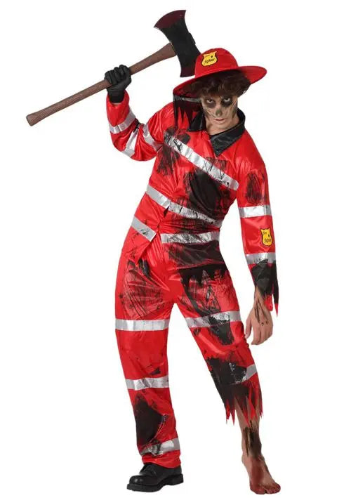Costume POMPIERE BRUCIATO - tuttocostumi.it