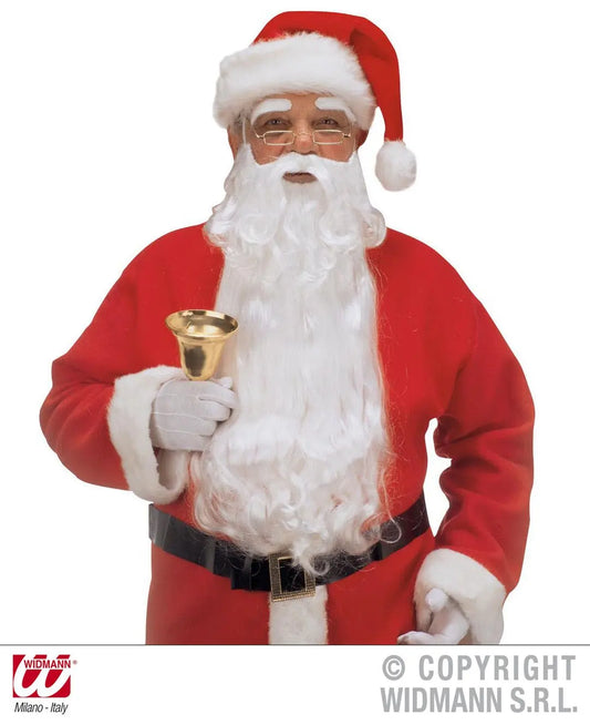 MAXI BARBA lusso con baffi e sopracciglia da  BABBO NATALE - tuttocostumi.it
