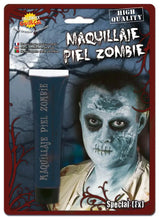 Trucco pelle zombie celeste
