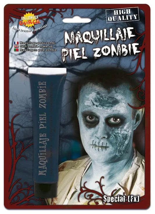 Trucco pelle zombie celeste - tuttocostumi.it