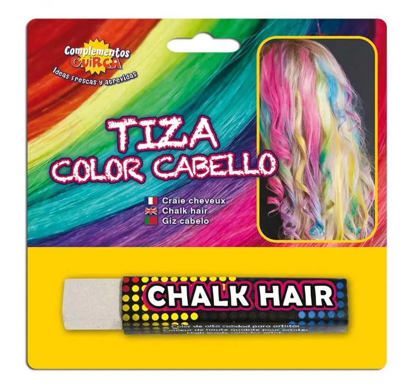 Gessetto per capelli BIANCO - tuttocostumi.it