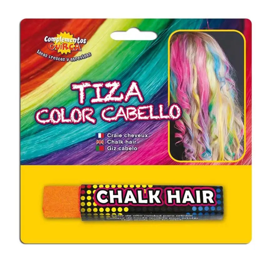Gessetto per capelli ARANCIONE - tuttocostumi.it