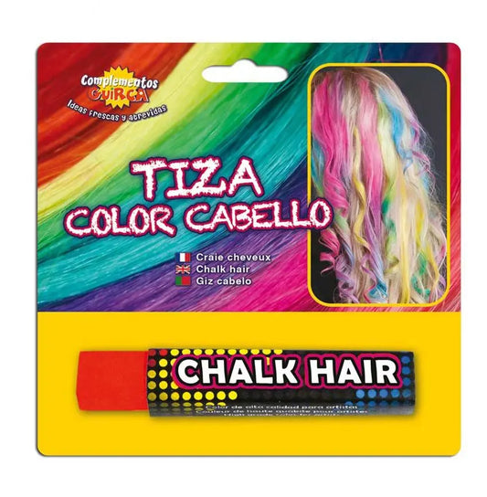 Gessetto per capelli ROSSO - tuttocostumi.it